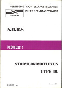 N.M.B.S. Stoomlokomotieven type 10. Brochure 4